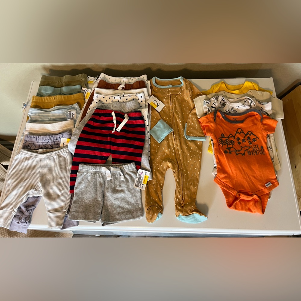 Baby Boy Bundle of Clothes - Newborn and 0-3 months